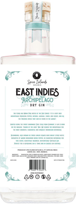 East Indies Archipelago Dry Gin 41.8% 700 mL